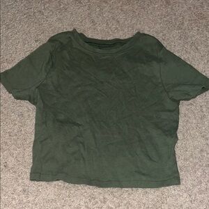 No Boundaries Green Boxy Short Sleeve T-Shirt